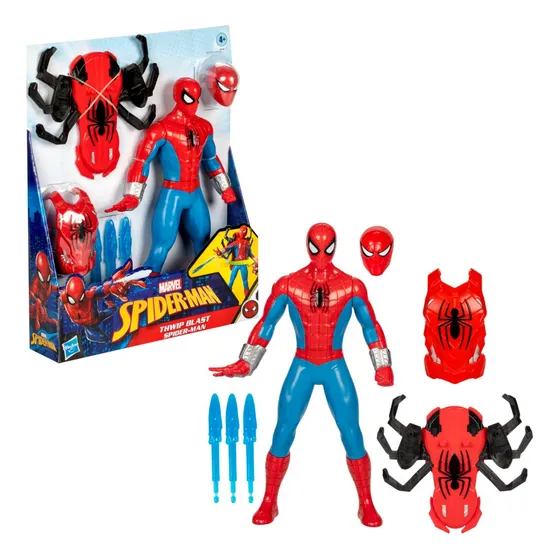 Figura Marvel Spider-Man Thwip Blast con accesorios (27 cm)