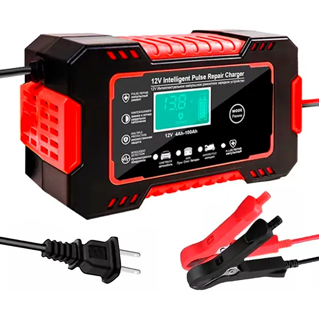Cargador Reparador De Baterías De 12v Para Carros Y Motos
