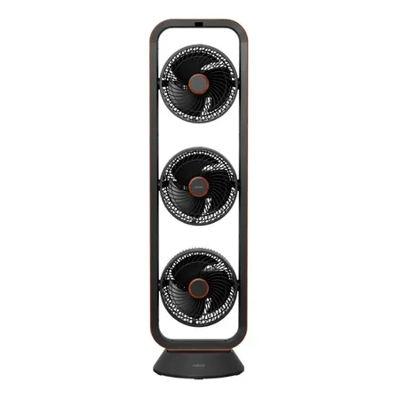 Ventilador Triplo Spirit Robot Preto Tabaco 127v
