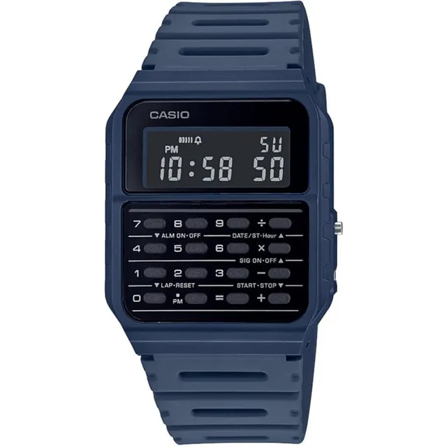Reloj Casio Ca-53wf-2b Digital Calculadora Azul Original