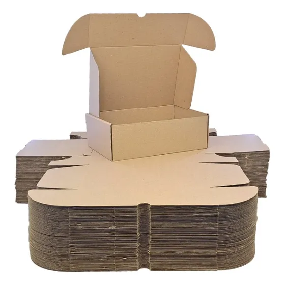  20 Cajas Troquelada   Automontable  Microcorrugado 20x30x10
