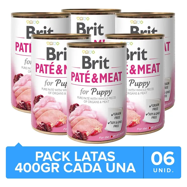 Alimento Húmedo Brit Care Pollo,pavo Perro Cachorro 6 Un. Np