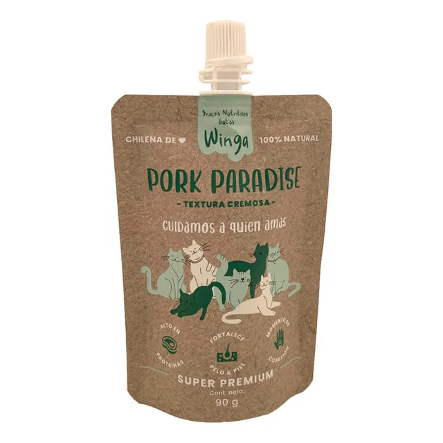 Winga Pork Paradise Para Gatos 90 G  - Bigos