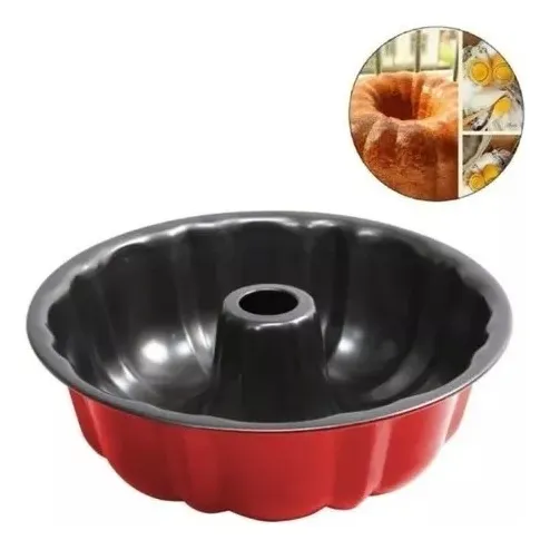 Molde Para Tortas Tipo Volcan De Teflon Con Aro En El Centro