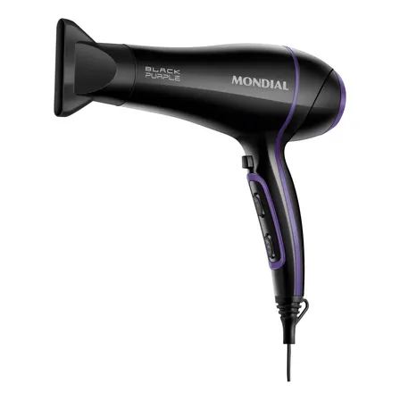Secador De Cabelos Mondial 2000w - Scn-01 Preto/violeta 220v