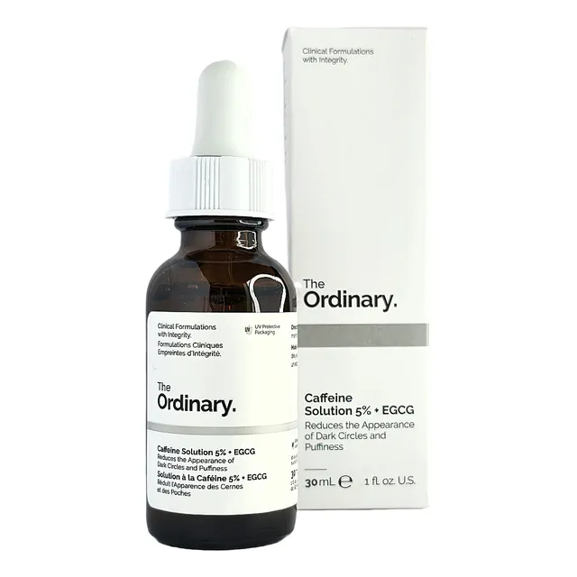 Sérum Caffeine Solution 5% + EGCG The Ordinary Eye Serum día/noche para todo tipo de piel de 30mL 30+ años
