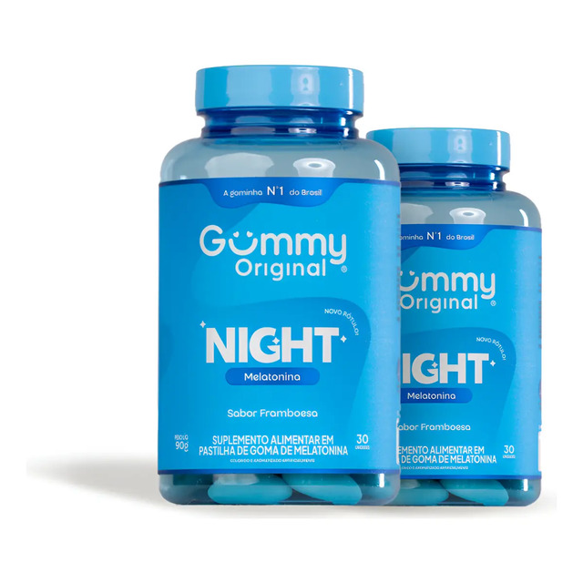 Gummy Night Melatonina Framboesa
