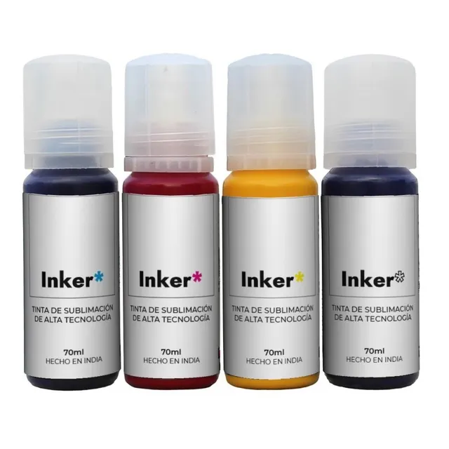 Tinta Inker Sublimación Premium Cymk P/epson L3110/50 L3210 Tinta Cmyk