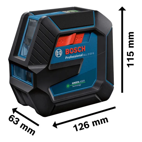 Nivel láser de líneas Bosch GLL 2-15 15m bosch
