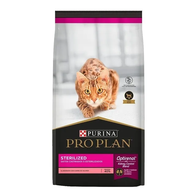 Alimento Pro Plan OptiRenal Sterilized para gato adulto sabor salmón y arroz de 3 kg