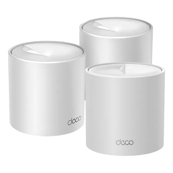 Kit 3 Roteador Mesh Wifi 6 Deco X10 Dual Band Ax1500 Tp Link