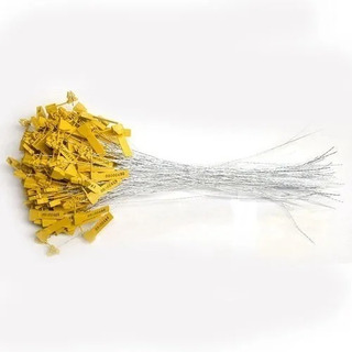 100 Lacres Amarelo Arame Aço Numerados 30cm Viagem Preço 100 Lacres Amarelo Arame Aço Numerados 30cm Viagem Preço