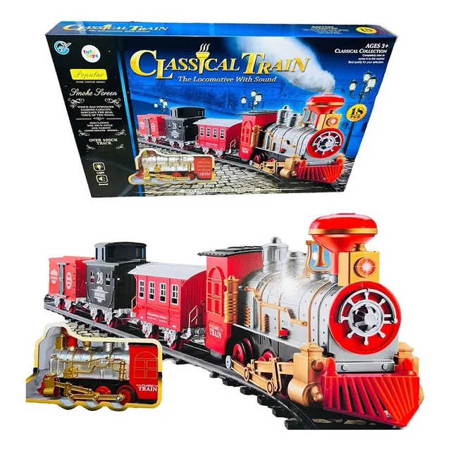 Tren Clásico Navideño Con Luces, Sonidos Y Humo