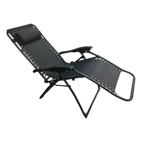 Kushiro FRPI-GNEG Color Negro Reposera Gravitacional Zero Plegable