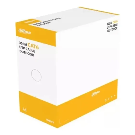 Cable Utp Cat 6e 100 % Cobre Exterior Bobina 305 Mt Dahua 