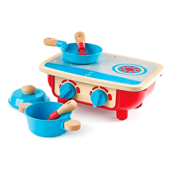 Cocina Mini Jr Hape - Cocina De Madera Infantil -vamosajugar Color Multicolor