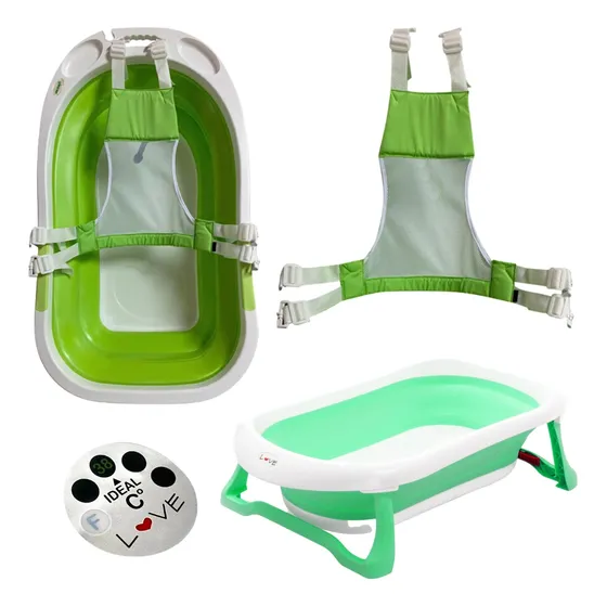 Set Banera Bebe Plegable Con Soporte Reductor Adaptador Love