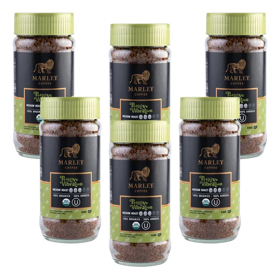 Pack 6x Café Liofilizado Positive Vibration Marley Coffee
