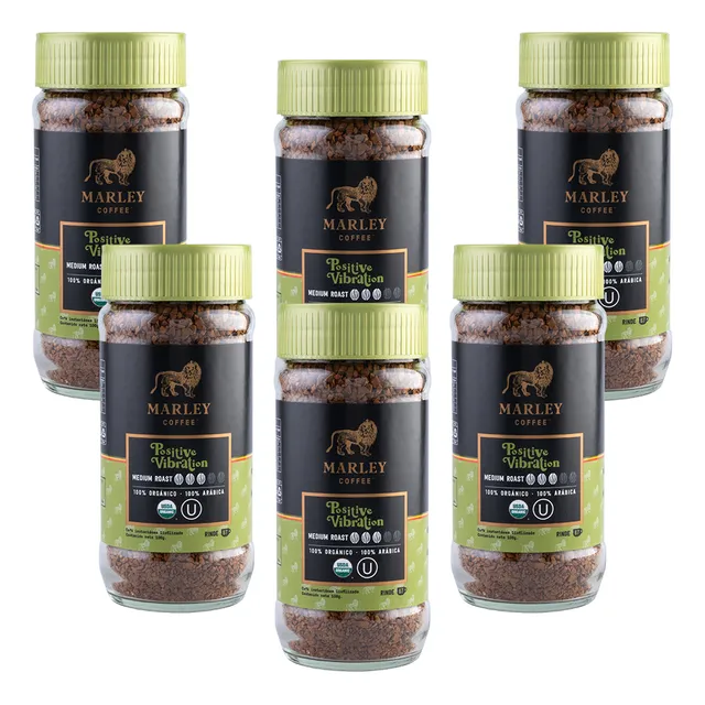 Pack 6x Café Liofilizado Positive Vibration Marley Coffee