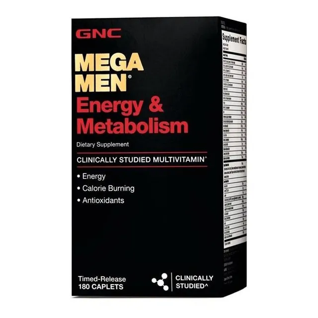 Gnc Mega Men Energy Metabolism Multivitamínico 180 cápsulas