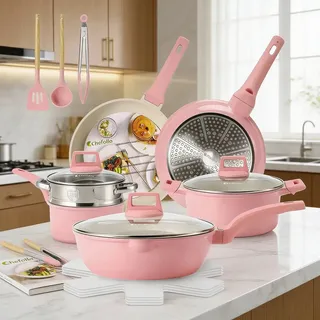 Conjunto De Panelas De Cerâmica Antiaderente De 1 Peça