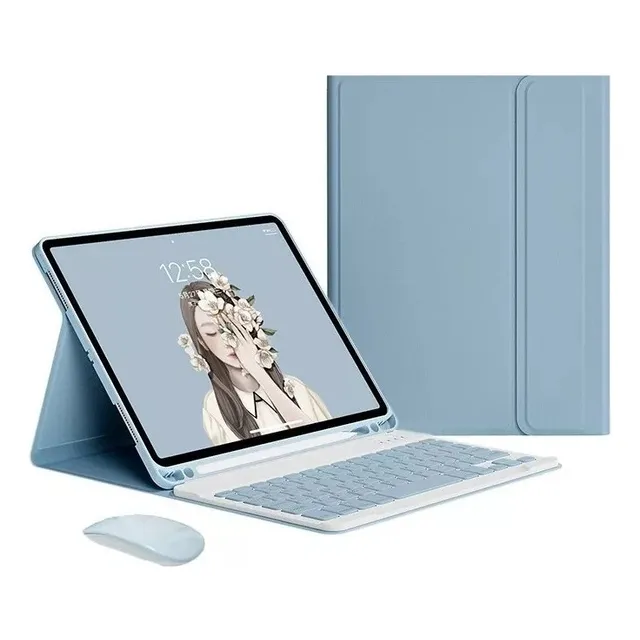 Funda Con Teclado+ratón Para iPad Pro 13 Pulgadas M4 2024 Ñ