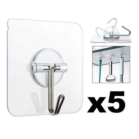 Perchero Autoadhesivo Gancho Adhesivo Cocina Baño Colgar