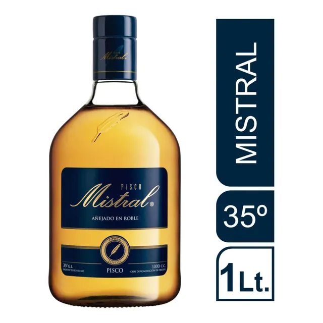 Pisco Mistral 35º Botella 1 Litro