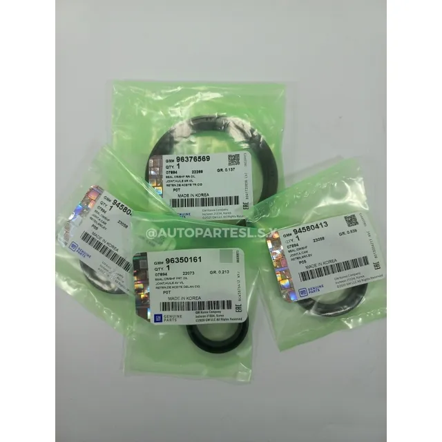 Kit Estoperas Levas Cigüeñal Dela Y Trase Aveo 1 6 Original 