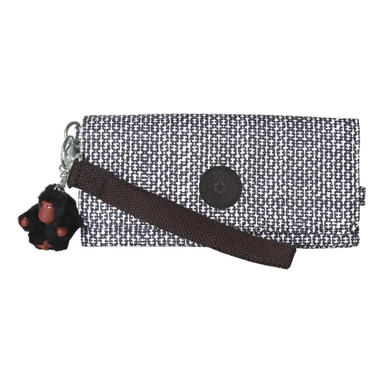 Cartera Dama Kipling Rubi Printed Con Mono Color Smooth Maze