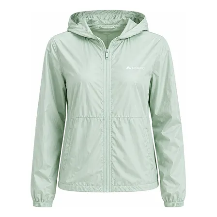 Jaqueta Corta Vento Feminina Capuz Zíper Coldland Cv2502f Verde G