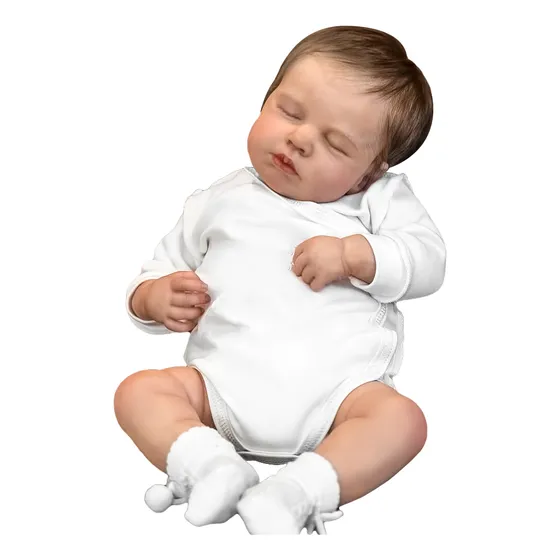 Bebe Reborn Simulated 49 Cm Body Silicona+cotton
