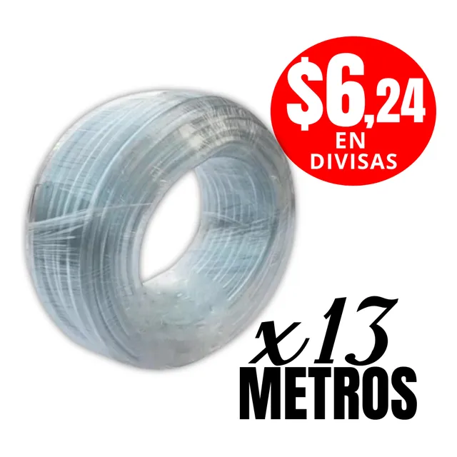 Manguera Plástica Transparente Para Bebederos De Conejos 8mm