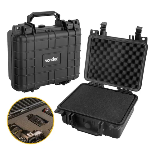 Maleta Espuma Anti-impacto Brasfort Preto 39x29x12cm Média | Frete