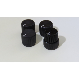 Kit 1 Knob Duplo + 3 Knob-18 Preto Alumínio Anodizado + Inox Kit 1 Knob Duplo + 3 Knob-18 Preto Alumínio Anodizado + Inox