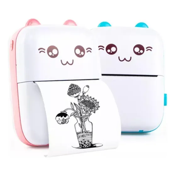 Gatinho Portátil Bluetooth Papel Rolos
