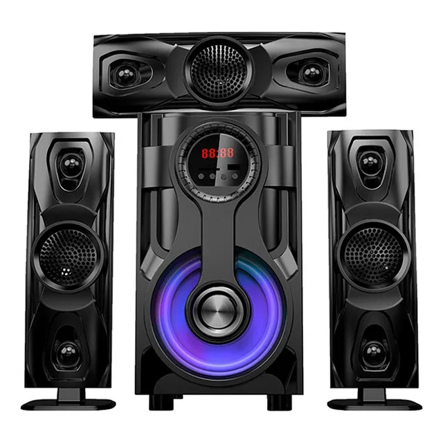 Dmy14 Bocina Estéreo Inalámbrica Bluetooth, Etc. Con Control Color Negro