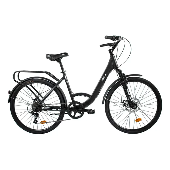 Bicicleta Urbana Dama Slp Malena Rodado 26 7v Shimano Color Negro Tamaño del cuadro M