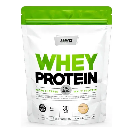 Whey Protein Star Nutrition Doypack X 2 Lb Sabor Banana