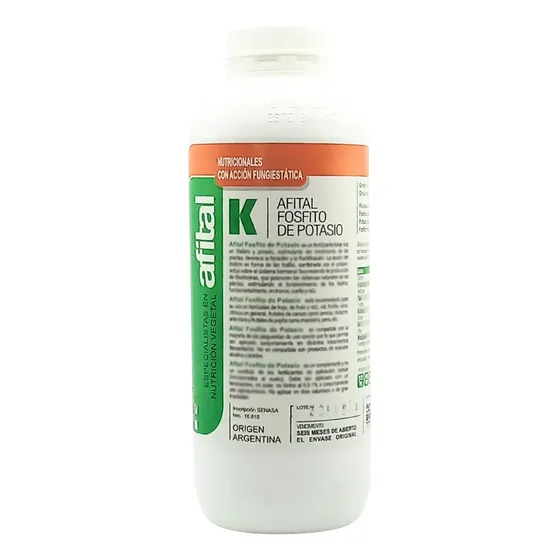 Fertilizante Fungicida Fosfito De Potasio Afital Liquido 1lt