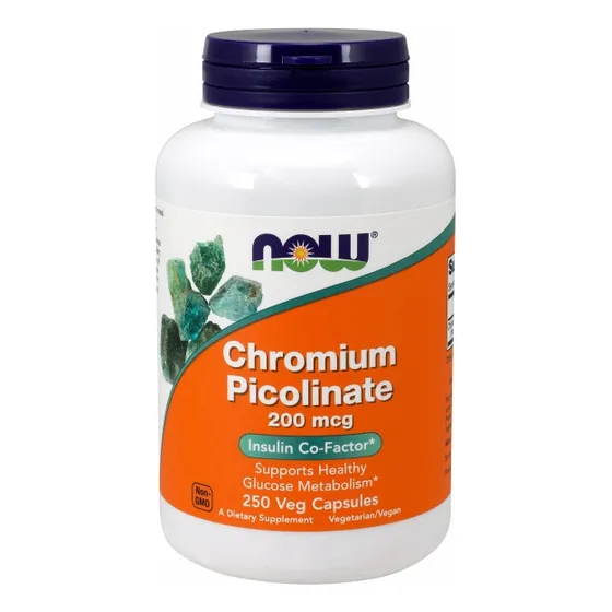 Picolinato De Cromo Supplement Now Foods, 250 Cápsulas (paqu