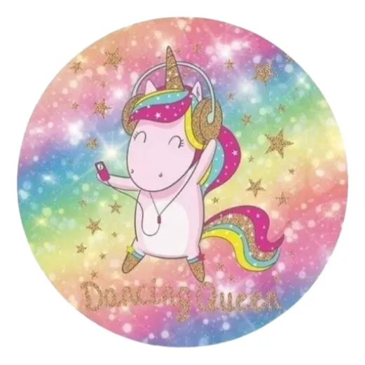 Toalla Mandala Unicornio Redonda 150cm Unidad