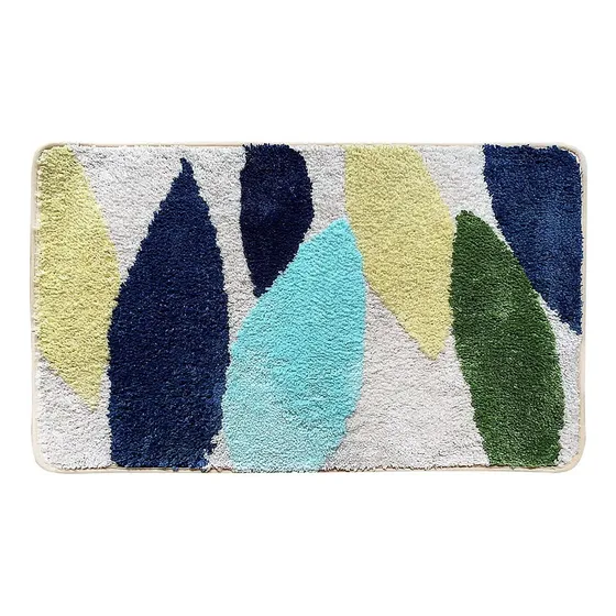 Alfombra Baño Verde Microfibra Suave Bonita Agua X
