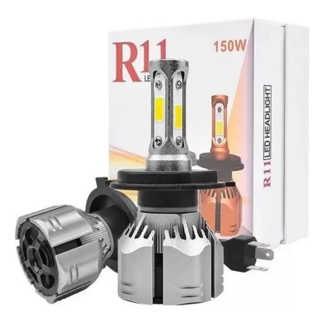 Kit R11 Turbo Led H1 H3 H4 H7 H11 H13 9005 9006 880 12000lm