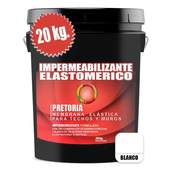 Membrana Liquida Económica Pretoria X 20kgs. Color Blanco