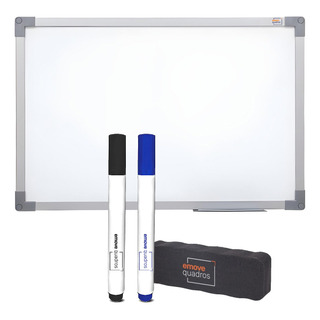 Quadro Branco Para Escrever 120x90 + 2 Canetas + 1 Apagador Quadro Branco Para Escrever 120x90 + 2 Canetas + 1 Apagador