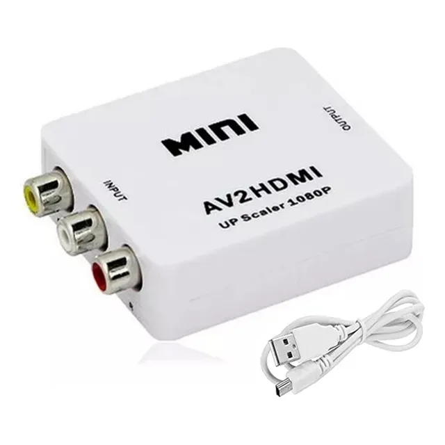 Adaptador Convertidor De Rca A Hdmi 1080p