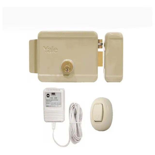 Kit De Cerradura Eléctrica + Transformador + Pulsador Verde