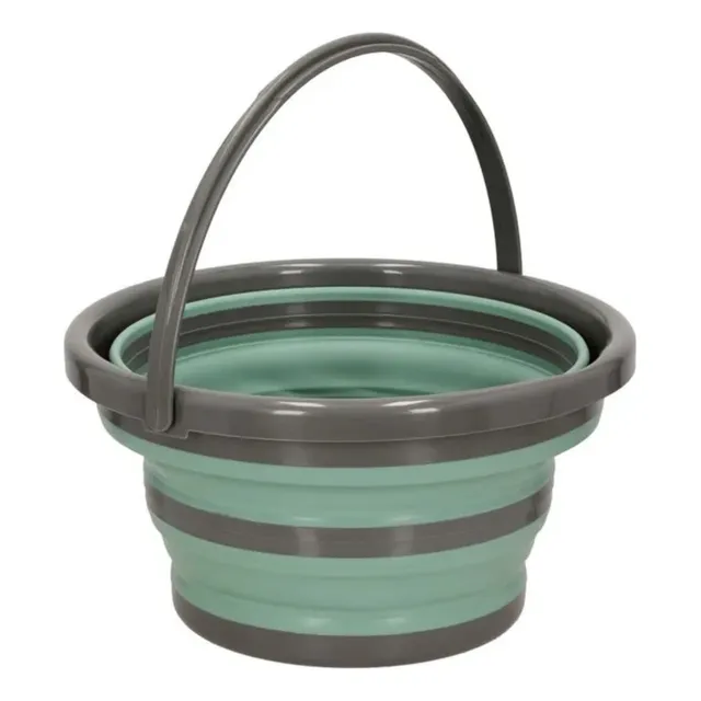 Balde Plegable De 10 Litros Practico De Silicona