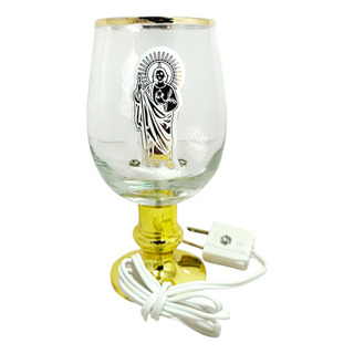 Lámpara Veladora Copa Virgen Guadalupe Foco Normal E12 Lámpara Veladora Copa Virgen Guadalupe Foco Normal E12